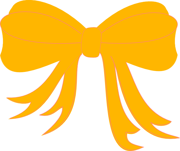 yellow bow clipart - photo #2