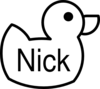 Nickduck Clip Art