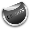 Silver Sticker Credits Clip Art