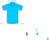 Kaos Biru Muda Clip Art