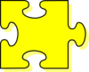 Yellow Puzzle Piece Clip Art