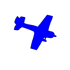 Blue Plane Clip Art