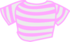 Striped Pink Shirt Clip Art