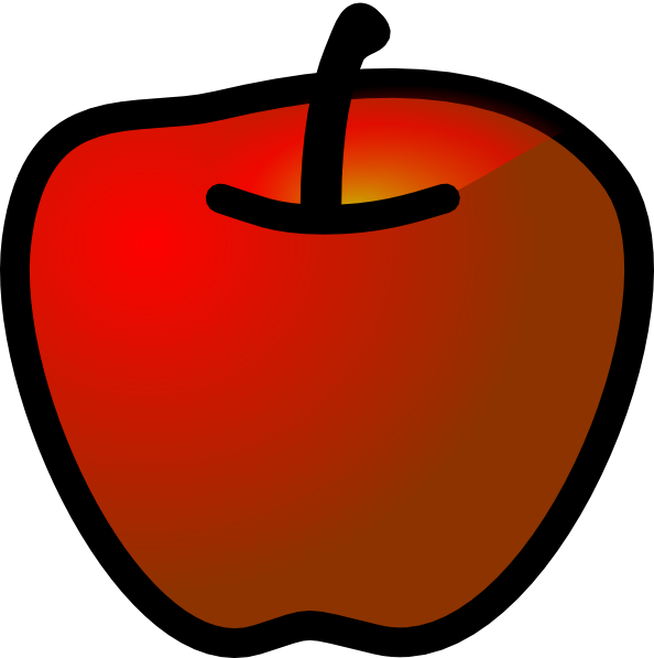 clipart red apple - photo #45