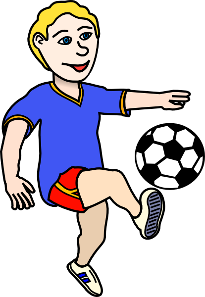 clipart boy playing football - photo #13