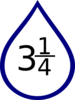 Number Rain Drop Clip Art