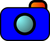 Cartoon Camera Blue Clip Art