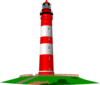 Red And White Lighthouse Clip Art
