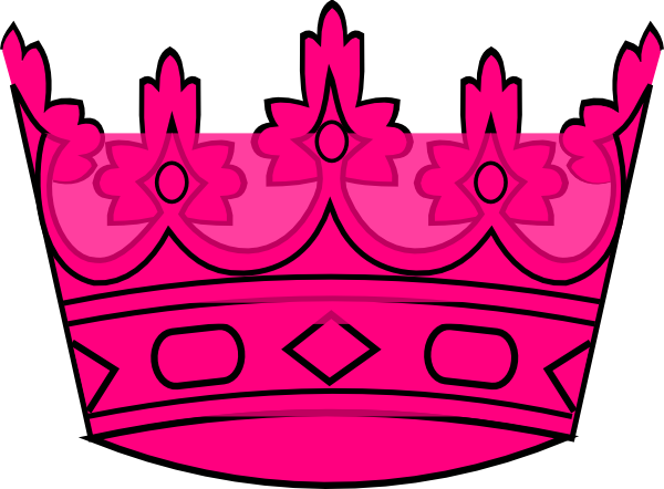 clip art pink crown - photo #6