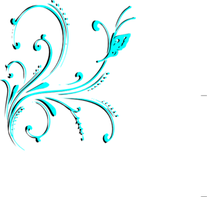 Brown Butterfly Scroll (black Background) Clip Art
