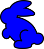 Blue Bunny Clip Art