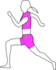 Runner N Pink Clip Art