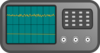 Oscilloscope-cw/noise Clip Art