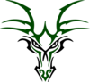 Green Dragon Head Clip Art
