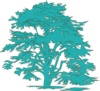 Aqua Tree Clip Art