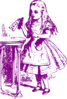 Purple Alice Clip Art