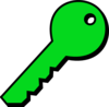 Greenplain Key Clip Art