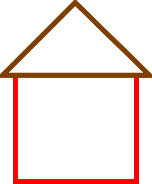 clipart house outline - photo #7