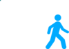 Walking Man Blue Clip Art