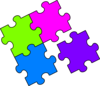 Puzzle Blue2 Clip Art
