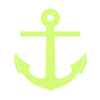 Green Anchor Clip Art