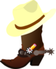 Cowboy Hat And Boots Clip Art at Clker.com - vector clip art online