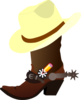 Cowboy Hat And Boots Clip Art