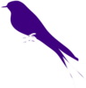 Purple Finch On A Branch Clip Art