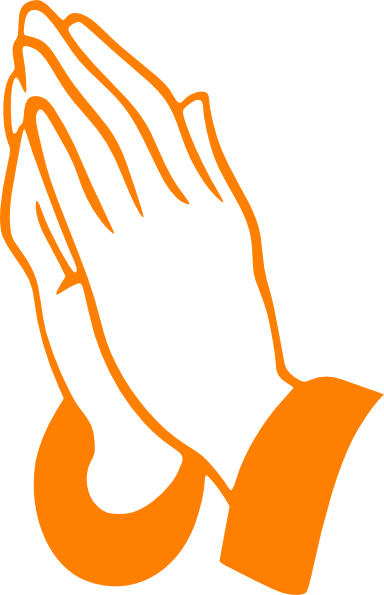 Orange Praying Hands Clip Art at Clker.com - vector clip art online