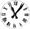 Retro Clockface Clip Art