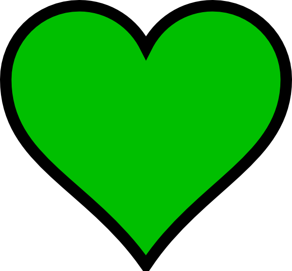 clipart green heart - photo #8