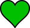 Green Heart Clip Art