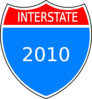 Interstate 2010 Clip Art