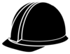 Black Hard Hat Clip Art