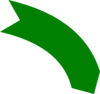 Green Arrow Curve Clip Art