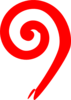 Red Spiral Clip Art