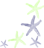 Starfish Prints2 Clip Art