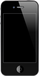 Black Iphone 4s Clip Art
