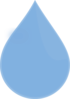 Water Drop Blue Dark Low Opacity Clip Art