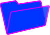 Purple And Blue Folder Clip Art