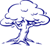 Family Tree Blue Clip Art
