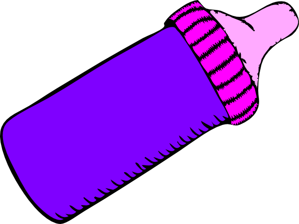 Baby Bottle Purple Clip Art at Clker.com - vector clip art online