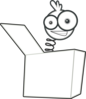 Jack In The Box Outline Clip Art