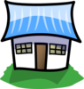 Nice Home Blue2 Clip Art