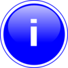Glossy Info Icon Button Clip Art