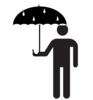 Umbrella Man Clip Art