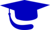 Blue Hat Graduation Clip Art