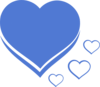 Heart Blue Azul Clip Art