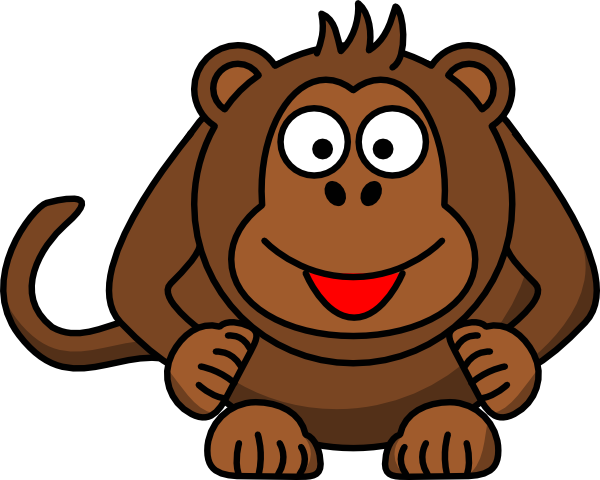 monkey laughing clipart - photo #1
