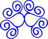 Blue Swirl Clip Art